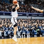 　Ａ千葉戦でシュートを放つ富山の田中＝ちばぎんアリーナ（（Ｃ）Ｂ．ＬＥＡＧＵＥ）