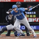 　２回日本ハム１死一、二塁、野村が左前に先制打を放つ＝ベルーナドーム