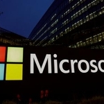　米マイクロソフトのロゴ＝２０２４年３月（ロイター＝共同）