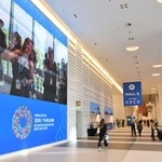 　Ｇ２０財務相・中央銀行総裁会議の会場＝１５日、バンコク（共同）