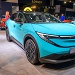 　ブリュッセルの自動車ショーに展示された日産自動車のＥＶリーフ＝１月（ゲッティ＝共同）