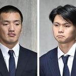 　プロ野球広島カープの矢野雅哉選手（左）、前川誠太選手