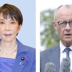 　高市早苗首相、ドイツのメルツ首相（ゲッティ＝共同）