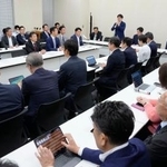 　公明党、民主改革の会、中道改革連合が開いた政調全体会議＝２１日午後、国会