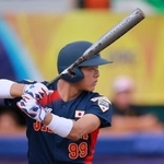 　巨人から育成ドラフト５位で指名を受けた川崎市立向丘中学校の関蓮太郎捕手＝９月、メリダ（ＳＡＭＵＲＡＩ　ＪＡＰＡＮ提供・ゲッティ＝共同）