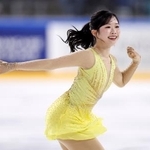　女子フリー　演技する中井亜美＝アンジェ（共同）