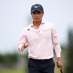 　米バミューダ選手権の第３ラウンドで、３４位に後退した平田憲聖＝２４日、ポートロイヤルＧＣ（ゲッティ＝共同）
