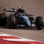 　Ｆ１米国ＧＰでポールポジションを獲得したメルセデスのキミ・アントネッリ＝２４日、テキサス州オースティン（ゲッティ＝共同）
