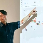 　調査結果を説明するスペクティの村上建治郎ＣＥＯ＝８月、名古屋市