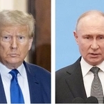 　トランプ米大統領（ゲッティ＝共同）、ロシアのプーチン大統領