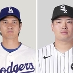 　大谷翔平（左）と村上宗隆