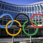 　ＩＯＣ本部の五輪マーク＝ローザンヌ（ｋｅｙｓｔｏｎｅ提供・ＡＰ＝共同）