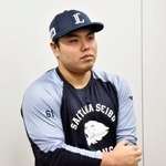 　ポスティングシステムでの米大リーグ挑戦が容認され、取材に応じる西武の平良海馬＝３１日、ベルーナドーム