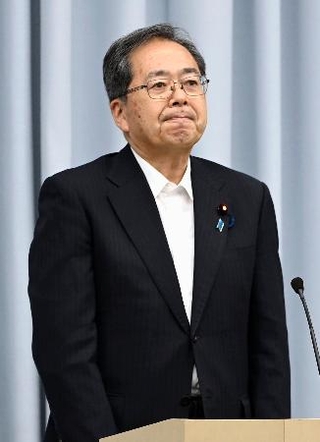 　公明党全国県代表協議会で厳しい表情の斉藤代表＝１日午後、東京都新宿区