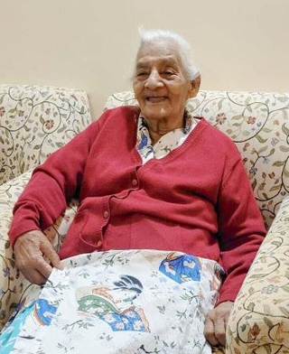 　死去したアシャさん。「朝子」という日本名を持ち、インド独立の志士とも言われる＝２０２４年７月、インド・パトナ（共同）