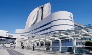 　ＴＩＣＡＤの会場となるパシフィコ横浜＝１９日午後、横浜市西区