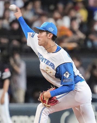 　ソフトバンク戦に先発した日本ハム・福島＝エスコンフィールド