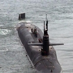 　米海軍のオハイオ級巡航ミサイル原子力潜水艦（聯合＝共同）