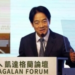 　安全保障フォーラムであいさつする台湾の頼清徳総統＝５日、台北（共同）