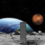 　月面原子炉のイメージ（ＮＡＳＡ提供・共同）