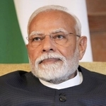 　インドのモディ首相（ゲッティ＝共同）