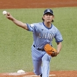 　日本ハム戦に先発し７回無失点で７勝目を挙げた西武・今井＝エスコンフィールド