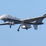 　沖縄県・尖閣諸島周辺の警備に投入された大型無人航空機「シーガーディアン（ＭＱ９Ｂ）」（海上保安庁提供）