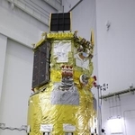 　新型無人補給機「ＨＴＶ-Ｘ」１号機の機体＝６月、鹿児島県の種子島宇宙センター