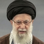 　イランの最高指導者ハメネイ師（ゲッティ＝共同）