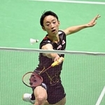 　男子シングルス１回戦　中国選手と対戦する田中湧士＝パリ（共同）