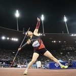 　女子やり投げで最下位の６位に終わった北口榛花＝チューリヒ（共同）