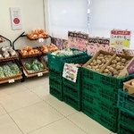 　ローソン龍神村西店の生鮮品売り場＝２月、和歌山県田辺市