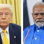 　トランプ米大統領、インドのモディ首相（いずれもゲッティ＝共同）