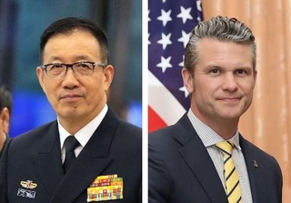 　中国の董軍国防相、ヘグセス米国防長官