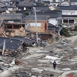 　能登半島地震で大きな被害が出た石川県珠洲市＝２０２４年１月