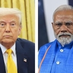 　トランプ米大統領、インドのモディ首相（いずれもゲッティ＝共同）
