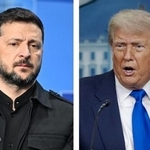 　ウクライナのゼレンスキー大統領、トランプ米大統領（いずれもゲッティ＝共同）