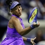 　全米テニス女子シングルス準決勝でプレーする大坂なおみ＝５日、ニューヨーク