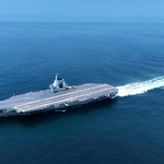 　中国の最新鋭空母「福建」＝２０２４年５月（新華社＝共同）