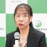　原子力規制委員会の新委員に就任し、記者会見する神田玲子氏＝１９日午後、東京都港区