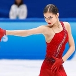 　フィギュアスケートのミラノ・コルティナ冬季五輪最終予選。ロシア出身で女子個人の中立選手として出場したペトロシャンが優勝、出場枠を獲得した＝２０日、北京