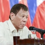 　フィリピンのドゥテルテ前大統領＝２０２０年、マニラ（フィリピン大統領府提供・共同）