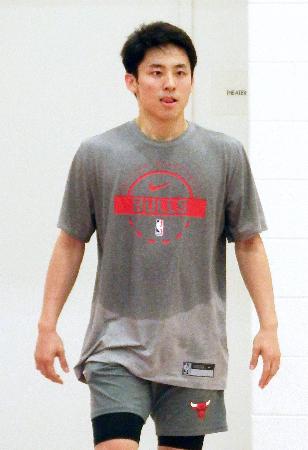 　ブルズのキャンプに参加した河村＝シカゴ（共同）