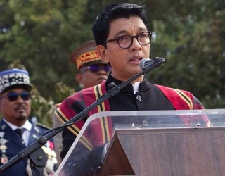 　マダガスカルのラジョエリナ大統領＝９月、アンタナナリボ（ＡＰ＝共同）