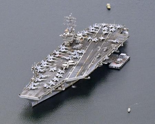 　米原子力空母ニミッツ＝２０２３年５月