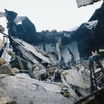 　ロシア軍の攻撃で破壊されたウクライナ東部ハルキウ州の養豚場＝３日（ウクライナ非常事態庁提供・ＡＰ＝共同）