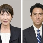 　高市早苗氏（左）、小泉進次郎氏