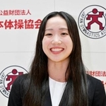 　現役を退く意向を表明した新体操の稲木李菜子＝５日、東京都内