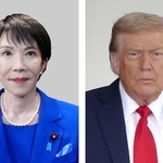 　自民党の高市早苗総裁（左）、トランプ米大統領（ゲッティ＝共同）