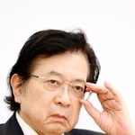 　取材に応じる本田悦朗元内閣官房参与＝９日午後、東京都港区